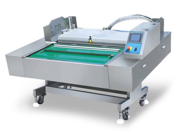 DZD-1000-550 Full Computer-Controlled Vertical Lifting Continuous Belt-Type Vacuum Packaging Machine